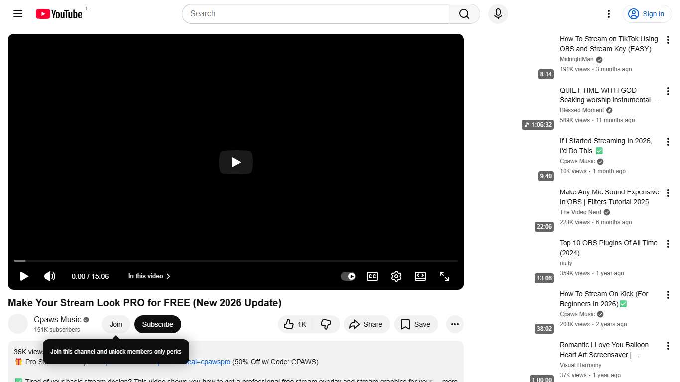 Make Your Stream Look PRO for FREE (New 2026 Update) - YouTube